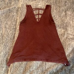 AEO soft & sexy ribbed caged tank top SZ XS